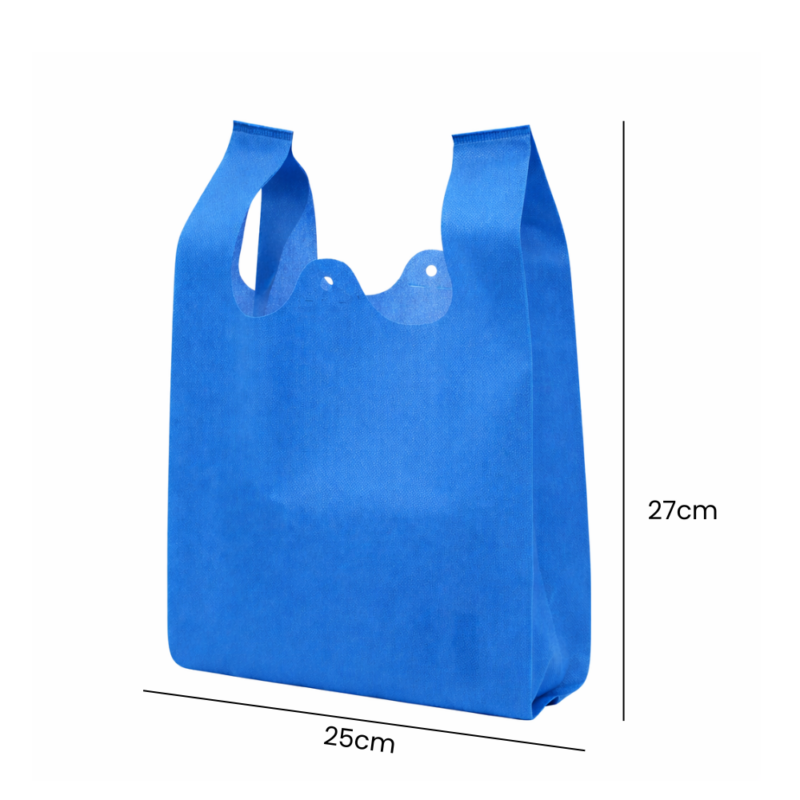 Bolsa PEQUEÑA de tela no tejida tipo camiseta impresas a un color de tinta en una cara T2527T