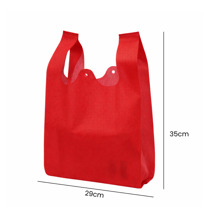 Bolsa MEDIANA de tela no tejida tipo camiseta impresas a un color de tinta en una cara T2935T